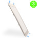 Placa Foco Downlight Led CCT Cuadrado Slim color Níquel 25W  [AL5524LM]