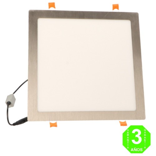 Placa Foco Downlight Led CCT Cuadrado Slim color Níquel 25W  [AL5524LM]
