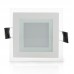 Foco placa Downlight LED Cuadrado Cristal 6W Corte 69x69mm [GR-MB02-6W]