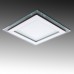 Foco placa Downlight LED Marco Cristal Cuadrado 12W Corte 115x115mm [GR-MB02-12W]