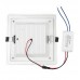 Foco placa Downlight LED Marco Cristal Cuadrado 12W Corte 115x115mm [GR-MB02-12W]