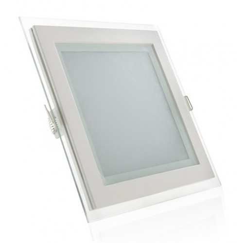 Foco placa Downlight LED Cuadrado Cristal 15W Corte 167x167mm [GR-MB02-15W]