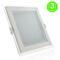 Foco placa Downlight LED Cuadrado Cristal 15W [GRMB02-15W]