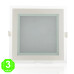 Foco placa Downlight LED Cuadrado Cristal 15W [GRMB02-15W]
