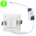 Foco placa Downlight LED Cuadrado Cristal 6W [GRMB02-6W]