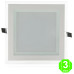 Foco Placa Downlight LED Cuadrado Cristal 18W [HOMB02-18W]