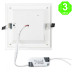 Foco Placa Downlight LED Cuadrado Cristal 18W [HOMB02-18W]