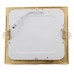 Foco Placa Downlight LED Cuadrado Marco Color Dorado 12W Corte 150x150mm [GL-CL-S12N-G]