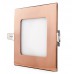 Placa foco downlight Led Cuadrada Marco Color Bronce 6W Corte 101x101mm 50.000h [GL-CL-S6N-B]