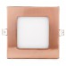 Placa foco downlight Led Cuadrada Marco Color Bronce 6W Corte 101x101mm 50.000h [GL-CL-S6N-B]
