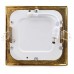Foco Placa Downlight LED Cuadrado Marco Color Dorado 6W Corte 101x101mm [GL-CL-S6N-G]