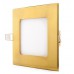 Foco Placa Downlight LED Cuadrado Marco Color Dorado 6W Corte 101x101mm [GL-CL-S6N-G]