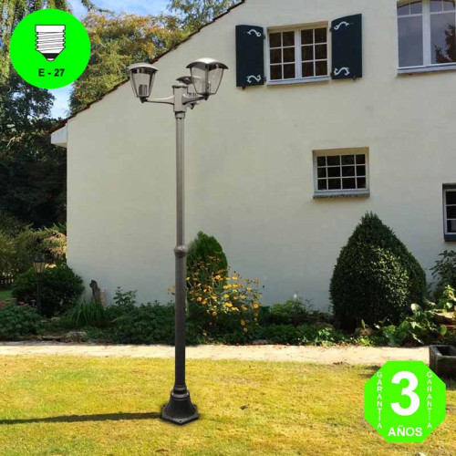 Farola RONSE PLUS color Negro IP44 [AL7429LM]