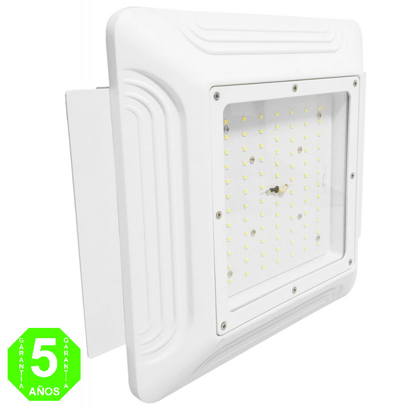 Foco Luminaria LED Empotrable Especial Gasolineras Doseles 80W IP65 130LmW [WR-CP080-E]