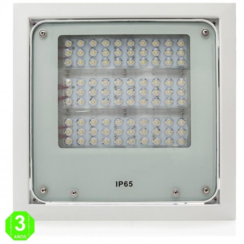 Foco Luminaria LED Empotrable Doseles y Gasolineras 80W IP65 100LmW [NE-FL-GAS-80W]
