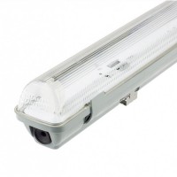 Luminaria Pantalla Estanca 1 Tubo LED IP65 600mm ABS/PC