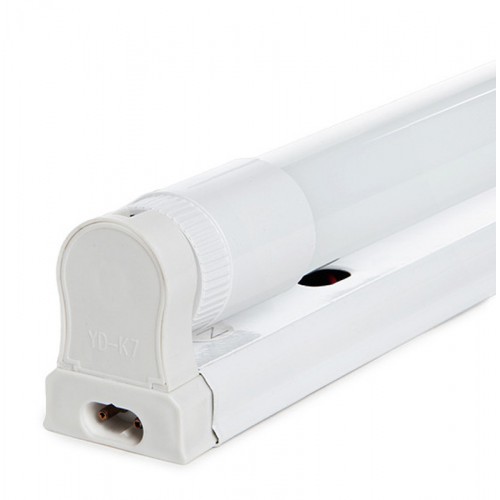 Luminaria Regleta Led T8 20W 1800Lm con Tubo de Cristal 1200mm