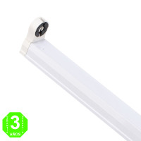 Soporte Regleta Un Tubo Led 1200mm Zas Conexión un lado [AL1023LM]