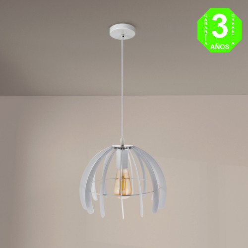 Lámpara metálica Blanca Trang techo [AL8040LM]