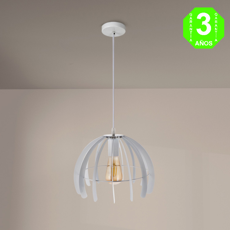 Lámpara metálica Blanca Trang techo [AL8040LM]