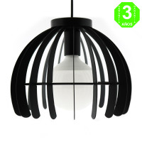 Lámpara metálica Trang Negra techo [AL8060LM]