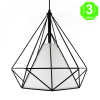 Lámpara metálica Dimen Negra techo [AL8918LM]