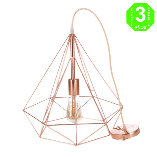 Lámpara metálica Gumi Rosa Dorado techo [AL8919LM]