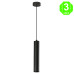 Lámpara metálica Tubular Paipu Dorado Negro Blanco techo [AL8981LM]