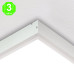 KIT de Superficie para panel 60x60cm Blanco 65mm [AL9032LM]