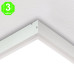 KIT de Superficie para panel 120x30cm Blanco 65mm [AL9034LM]