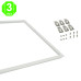 Marco de Empotrar para Panel Led 60x60cm Blanco [AL9035LM]