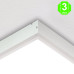 KIT de Superficie Blanco para panel 1200x600x65mm [AL9036LM]