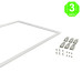 Marco de Empotrar para Panel Led 120x60cm Blanco [AL9046LM]