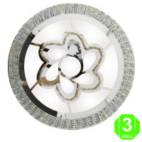 Plafón Lámpara Led CCT Flower Silver pared techo 120W [AL8160LM]