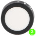 Plafón Led CCT Circular 6W Slim Eco Negro [AL5589LM]