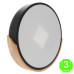 Plafón Led Circular Negro Madera 24W Eco [AL8283LM]