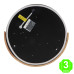 Plafón Led Circular Negro Madera 24W Eco [AL8283LM]