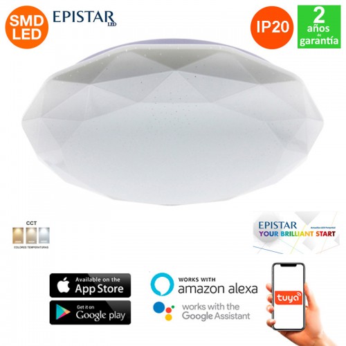 Plafón Led SmartHome Dial 24W 3000Lm CCT IP20 App Serie Eco Decor