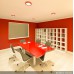 Plafón Led Circular 18W 1450Lm 30.000H Serie marco Color Rojo