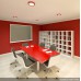 Plafón Led Circular 18W 1450Lm 30.000H Serie marco Color Rojo