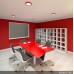 Plafón Led Circular 18W 1450Lm 30.000H Serie marco Color Rojo