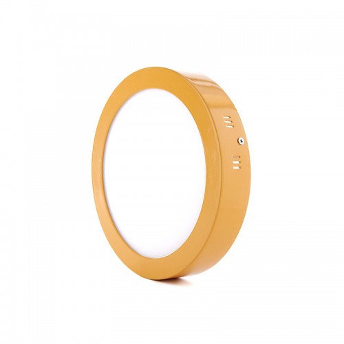Plafón Led Circular 18W 1450Lm 30.000H Serie marco Color Amarillo