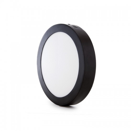 Plafón Led Circular 18W 1450Lm 30.000H Serie marco Color Negro 
