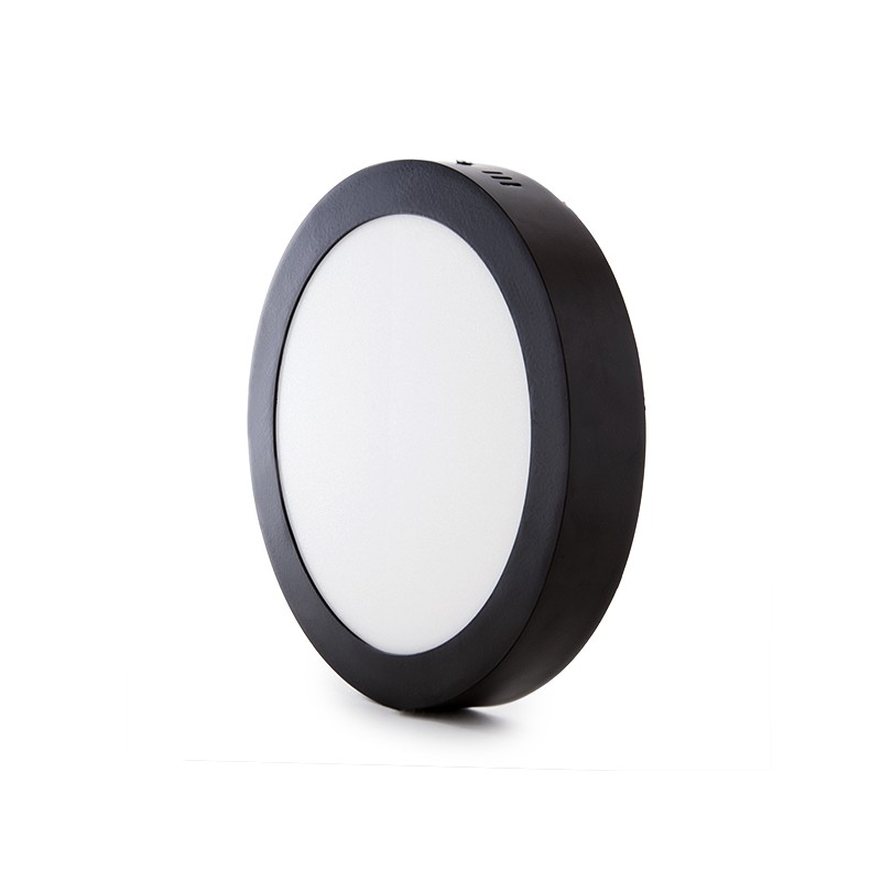 Plafón Led Circular 18W 1450Lm 30.000H Serie marco Color Negro 