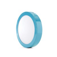 Plafón Led Circular 18W 1450Lm 30.000H Serie marco Color Azul 