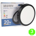 Foco Plafón Led CCT Circular Negro 20W [AL5591LM] 