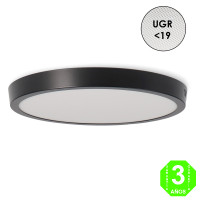 Plafón Led CCT Circular Slim Negro 25W Eco [AL5592LM]