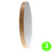 Plafón Led Circular Neox madera 24W [AL8291GA]