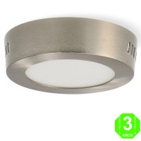 Plafón Led CCT Circular 6W Slim Eco Níquel [AL5537LM]