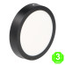 Foco Plafón Led CCT Circular Negro 12W [AL5590LM]